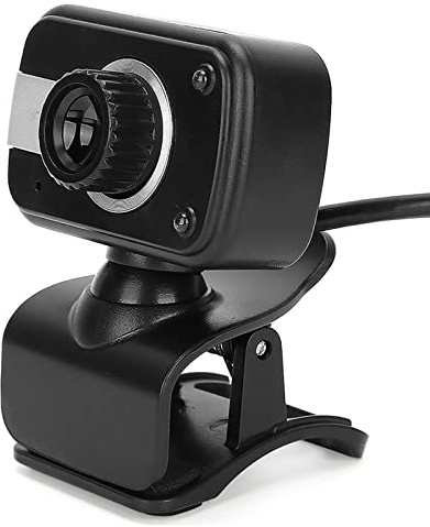 Denash Webcam 0,3 MP, Caméra USB avec Interface USB, Microphone intégré, Ordinateur Portable de Chat en Ligne pour Vidéoconférence, écran LCD