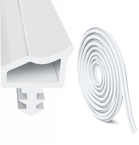 Joint de porte en bois blanc, 20 m, pour isolation acoustique, boudin de porte et joints de porte, pour résistance à l'humidité, isolation phonique et prévention des collisions
