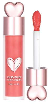 Liquid Blush - Pink Blush Makeup for Cheek | 6.5gShimmer Pink Blush Stick for Eyeshadow Lipstick, Multifunctional Face Blush Makeup, Liquid Blush Slightly Shimmery Pink Blush, Natural and Long-Lasting