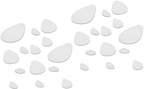 Hemobllo 48stücke Oval Wandaufkleber Selbstklebende Wanddekoration Für Wohnzimmer Schlafzimmer Kreative Wandsticker Für Möbel Und Deko