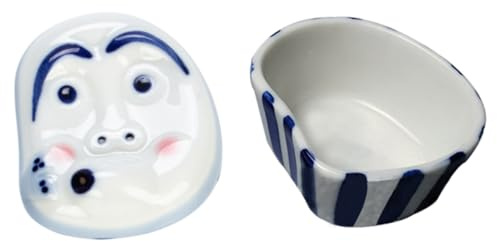 Cabilock Plato de Salsa de Cerámica Blanco Fondo Estable, Diseño Japonés Exquisito para Mesa de Comedor y Uso en Restaurante