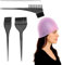 APOMOONS Cuffia per Meches Con ago in acciaio e Pennello Tinta Capelli, Cuffia Meches per la Tintura fai da te dei Capelli, Donne, Uomini e Ragazze alla Moda
