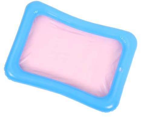 QUMIIRITY Inflatable Mini Pool and Sand Tray for Boys and Girls, Pvc Colorful Sand Box with Air Cushion, Suitable for Indoor Outdoor Play and Baby Bath Activities Random Color