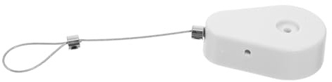 DIYEAH 1 Ensemble Enrouleur Automatique Cordon Rétractable Étui Filaire Antivol Rétractable Boîtier De Câble Antivol De Produit Électronique Fil Blanche Plastique