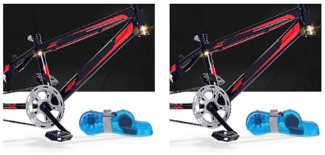Milisten 2 Pezzi Kit Pulizia Bici Pulitore per Biciclette Corsa Strumento Lavaggio con Spazzole Pulizia e Duratura