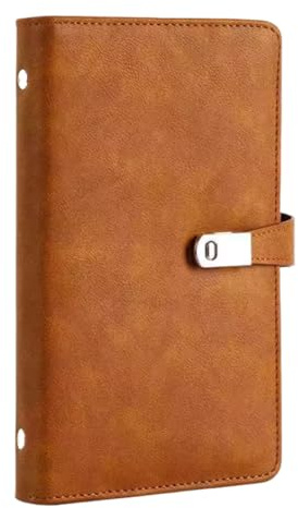 Visitenkarten Aufbewahrung, PU Leder Visitenkartenmappe (Braun, A6*1) | Visitenkartenhalter, Hülle für Visitenkarten Buch 120 Karten，Business Card Organizer Holder für Büro, Reisen