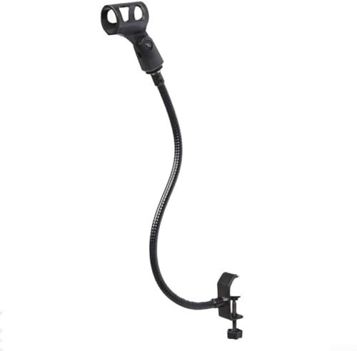 Supporto per microfono a collo di cigno resistente e flessibile, per la creazione di musica e per il suono dal vivo (A)