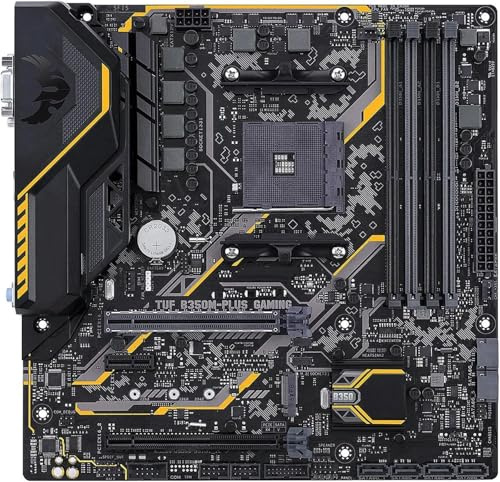 Cartes mères Fit for ASUS TUF B350M-PLUS Gaming AMD B350 AM4 Carte mère Prise en Charge Ryzen 5 5600X 5500 7 5800X3D 5700X CPU DDR4 M.2 HDMI Micro ATX