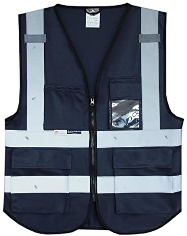 Salzmann Warnweste | XS-6XL | Hergestellt mit 3M Reflektierendem Material | Entspricht EN20471 oder EN17353