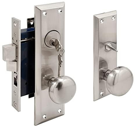 Segal SE 27600 Entry Door Mortise Lockset, 2-1/2 In. Backset, Single Cylinder, Satin Finish (Single Pack)