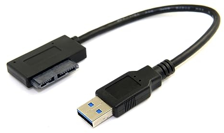 cablecc USB 3.0 to 7+6 13pin Slimline Sata Adapter Cable for Laptop Cd DVD ROM Optical Drive