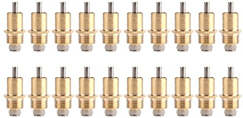 20Pcs Stainless Steel Long Type Automatic Rabbit Drinker Nipple,1.1*0.4 in