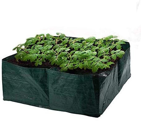 LuukUP Sacs de Culture pour Plantes de Pommes de Terre, Carotte, Oignon de Tomate, 4 Grids Divisé Place Plantation Container Cultivez Sac,Sac de Plantation en Tissu Respirant et Durable