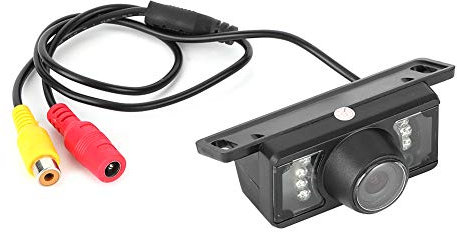 Fydun Cámara de Respaldo de Coche Cámara Trasera CCD de visión Nocturna 7LED Cámara de Marcha atrás Ángulo de visión Amplio de 170 ° Cámara de estacionamiento Universal