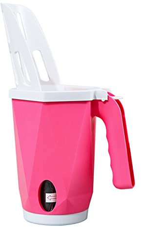 MISNODE Paletta per lettiera per gatti con contenitore per la spazzatura, paletta rimovibile per lettiera per gatti, grande capacità, portatile, 2 in 1 (rosso)