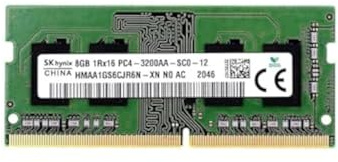 SK Hynix 8GB SODIMM DDR4 3200 PC4 1Rx16 HMAA1GS6CJR6N-XN SO-DIMM Laptop RAM Memory for Dell HP Lenovo and Other Systems