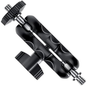 Lanxire Mini Magic Arm with Dual Ball Head and 1/4'' Screw - Compatible with Super Clamp, Camera Cage, Monitor, and Microphone - Max Load 4.4lb/2kg