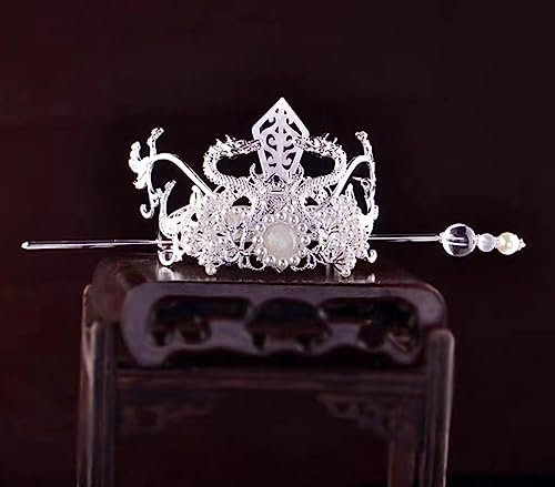 Forcella for capelli, fermagli for capelli da sposa, bastoncini for capelli Hanfu, copricapo Hanfu ragazza nappa Step Shake accessori, forcina cinese antico fiore rosa dorato, adatto for la maggior pa