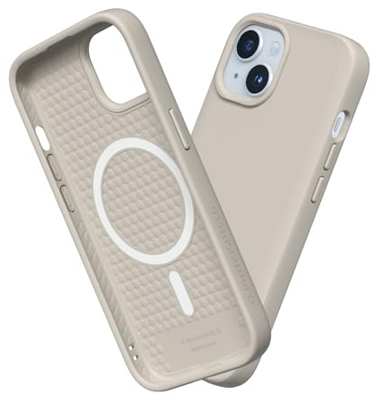 RhinoShield SolidSuit Hülle für MagSafe für iPhone 15 | Starker Magnet, Fallschutz nach Militärstandard, klassisches Design, kabelloses Laden, schlankes Profil