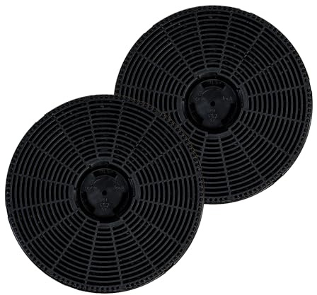 Russell Hobbs 2x Carbon Filters for Cooker Hoods -M, Black, RHFILTCH6-7-9-M