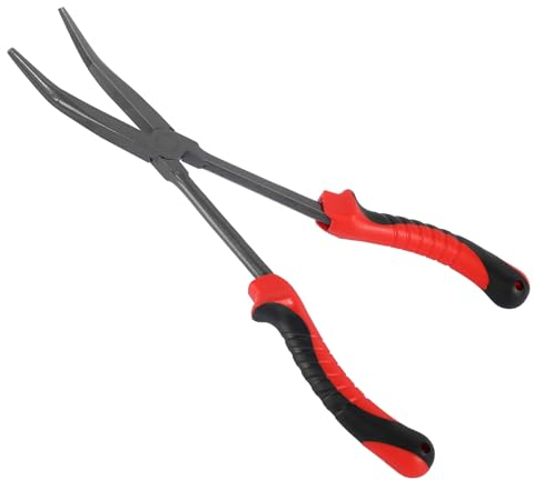 Alicates de pesca con desengancho, 28 cm, pinzas de pesca, accesorios curvados, tijeras de pesca para la captura de peces depredadores