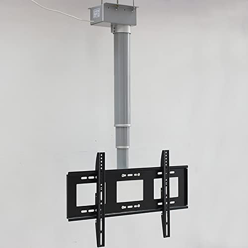 sjdoPulse Support TV Motorisé, Mécanisme De Levage TV avec Télécommande, Hauteur Réglable, pour Téléviseurs Grand Écran 26-70 Pouces, Deux Méthodes D'Installation
