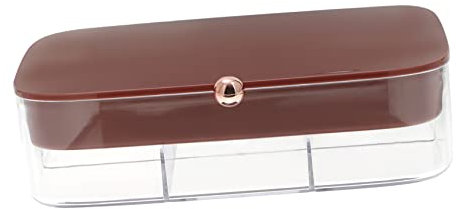 DEARMAMY Schmuckhalter Organizer Reise Schmucketui Organizer Mehrkammer Ohrring Halskette Box Ihr