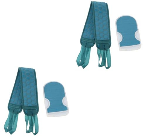 FRCOLOR 4stücke Teiliges Duschhandschuhen Und Rückenmassagebürste Effizientes Körperpeeling Sanfte Exfoliation Für Für Badezimmerbedarf Und Wellness
