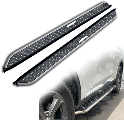 2 piezas para Toyota RAV4 RAV-4 XA50 2019-2024 SUV estribo lateral NerfBar accesorios de pedal de aluminio (con soportes)