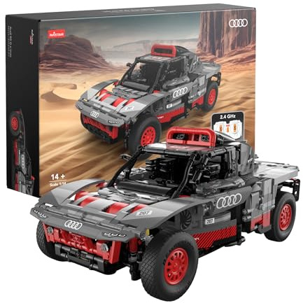 CA NA LLA Rastar Audi RS Q e-Tron – Coche RC de Montaje para Adultos y Jóvenes – Réplica Oficial a Escala 1:14 - Maquetas para Montar con 1404 Piezas – Modelo Coleccionista con Control Remoto