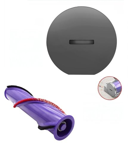 Bürste für Staubsauger Dyson V8, Kopf mit Direktantrieb | Austauschbare Rollenbürste für Parkett und Hartböden, Seitenabdeckung, Rollenbürste