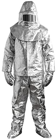 Fire Fighter Costumes | Radiation Proof Hazmat Suit | 1000 Degree Heat Resistant Fire-proof Clothing, Fireproof Suit For Firefighters, Thermal Radiation Protective Suits, Full Body Protective Suits