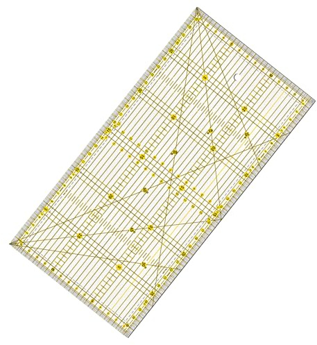 Righello Sarta 30x15 CM, Righello Trasparente 30 cm, Righelli per Sartoria, Riga da Sarta 30CM, Squadre per Patchwork, cucito, sartoria