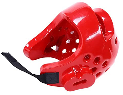 Casque de Kickboxing, Casque de Boxe Rouge Taille M pour l'entraînement Kickboxing et Combat, équipement Protection adapté aux Adultes et aux Enfants