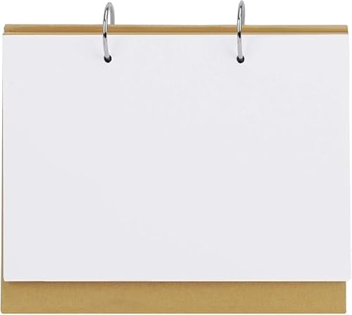 DIY Blanko Tischkalender DIN A5 Fotokalender Bastelkalender zum Selbstgestalten Ringbuch Karteikarten Dickes Kraftpapier Monatskalender kreative Tischplaner Spiralblock Memo Zeichen Mini Notizbuch
