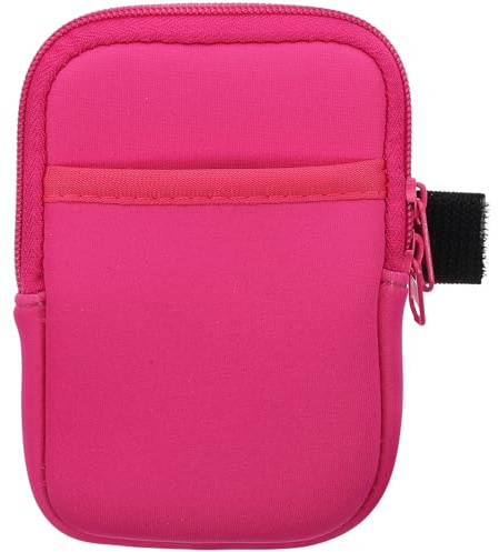 GANAZONO Borsa Porta Borraccia in Neoprene Doppia Tasca e Tracolla Regolabile Custodia Multiuso per Bottiglie da Esterno Accessorio Sportivo Compatto per attività Outdoor