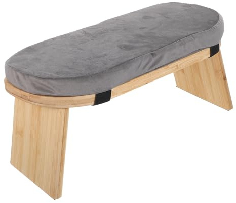 CORHAD Meditationsbank Klappbar mit Gepolstertem Sitzkissen Ergonomischer Gebetskniehocker für Yoga Meditation und Achtsamkeitsübungen Tragbarer Kniestuhl für Zuhause und Reisen