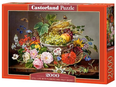 Castorland C-200658-2 Still Life mit Flowers und Fruit Basket Puzzle 2000 Teile