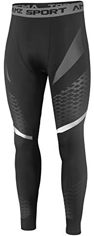 AMZSPORT Leggings Compression Cool Dry Pantalons de Sport Collants de Gymnastique Nouveau Génération