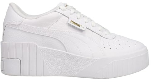 PUMA Cali Wedge sneakers, AD-mall storlek, Puma vit/Puma vit, 40.5 EU