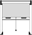 Insektenschutz-Rollo Spezial, aufrollbar, mit Kupplung, Fenster- und Türmontage-Set (160 x 250 cm, seitlich, elfenbeinfarben 1013)