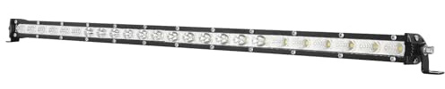 PICAA Sottile Barra Led Fuoristrada, 25 Pollici 120W Barra Luminosa a Led Auto, 6000K Bianco 12V 24V Luce da Lavoro Per Camion 4x4 ATV Trattore
