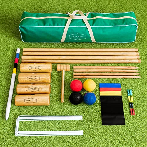 Harrier Croquet Set [Garden/Senior Pro] – 4 spelare (Henbury)