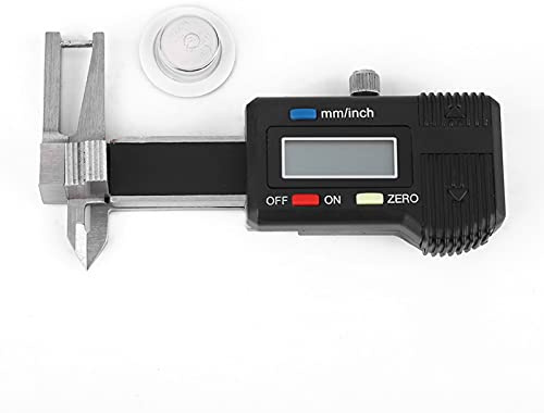 Elektronischer Digitaler Messschieber, 0~25 Mm Edelstahl, Mikrodigitales Dickenmessschieber-Lineal, Tragbares, Kompaktes, Digitales Diamant-Edelsteinmessgerät mit Dreifachem Verwendungszweck für Prä