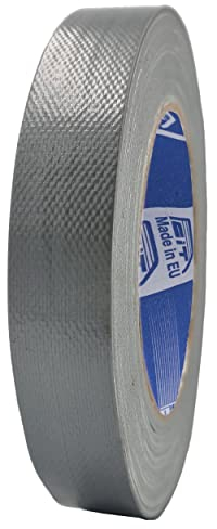 ACIT Nastro telato super resistente (UV, calore e acqua) 25 m x 19/25 mm, nastro telato rinforzato, Duct Tape, Nastro Telato Americano: Riparazioni, Fissaggio e Imballaggio ad alta tenuta
