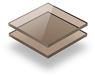 Acrylglasplatte Getönt braun 3 mm - Rechteck in Abmessungen von 10x10 cm bis 100x230 cm. UV-beständig, hochwertiges PMMA, Schutzfolie an beiden Seiten, ohne scharfe Kanten.