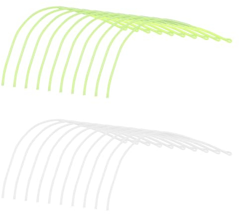 The Lord of the Tools 20Pcs Fly Fishing Geflochtene Ring Geflochtene Ring Connector 30lbs Nylon Geflochtene Fliegenfischen Linie Guide Loop Connector Angeln Zubehör 168mm