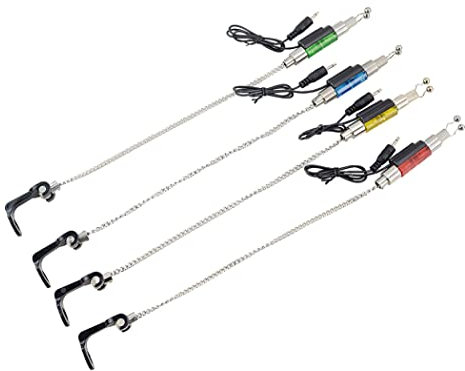 OnIUeZky 4PCS -Fischereibissalarm tragbarer Alerter -Kleiderbügel -Biss -Indikator Outdoor -Angelset für Outdoor