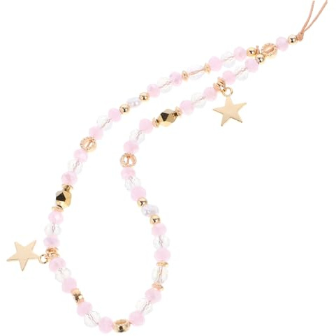 KONTONTY Bande De Poignet Avec Lanière Cinq Étoiles Pour Décorer Les Bracelets De Téléphone Breloques De Perdues Lanière Perlée Kawaii En De Mignon