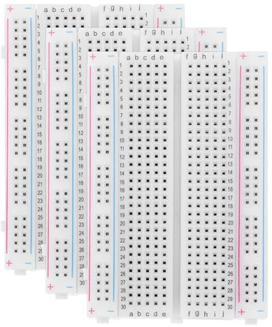 PATIKIL 3 Pcs Breadboard, Solderless Breadboard Large Breadboard 400 Tie Points Prototype PCB Bread Board Electronics Kit Plates, Yellow